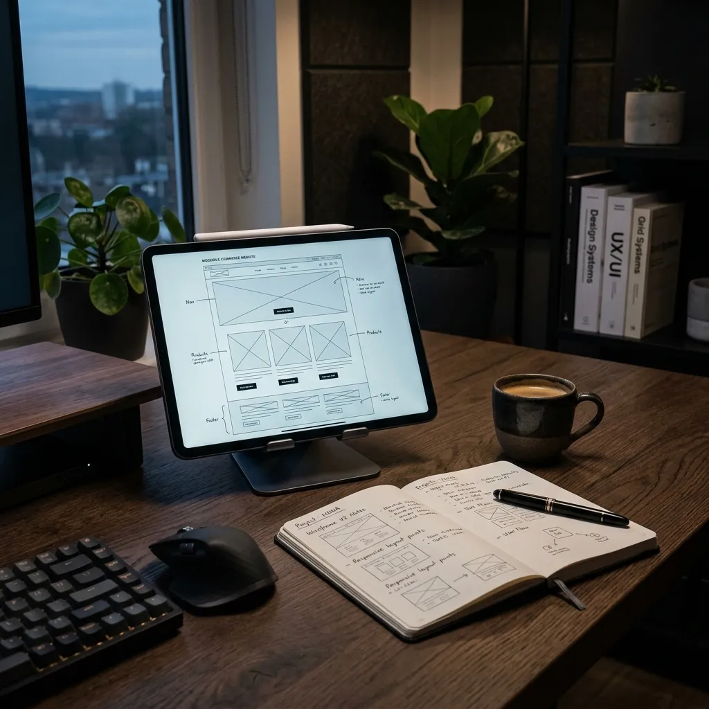 Passaggio strategico dal brief cartaceo alla progettazione del wireframe su tablet